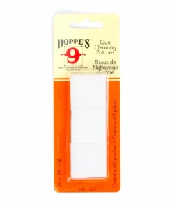 New Hoppes Cleaning Patches No.2 Caliber .22 - .270 White