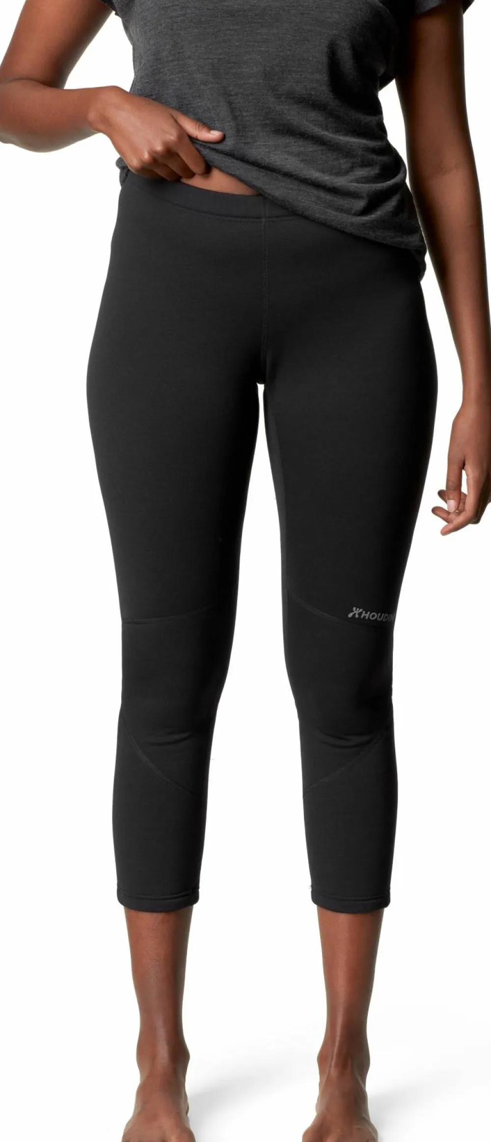 Online Houdini Women's Drop Knee Power Tights True Black