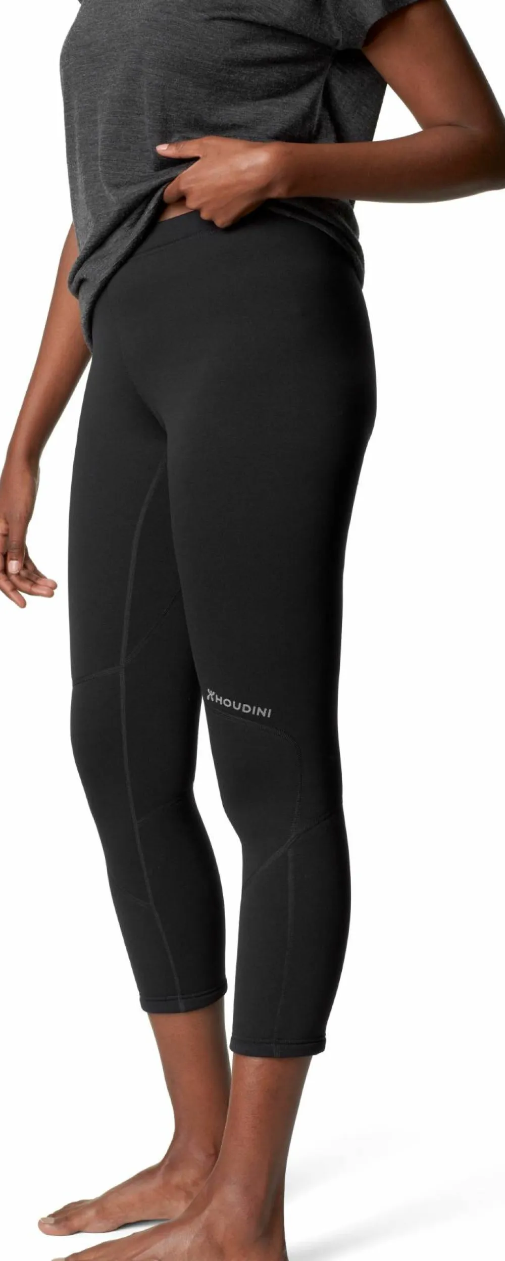 Online Houdini Women's Drop Knee Power Tights True Black