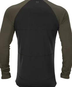New Härkila Men's Heat L/S T-shirt Willow Green/Black
