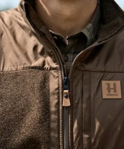 Hot Härkila Men's Kalix Fleece Waistcoat Dark Earth