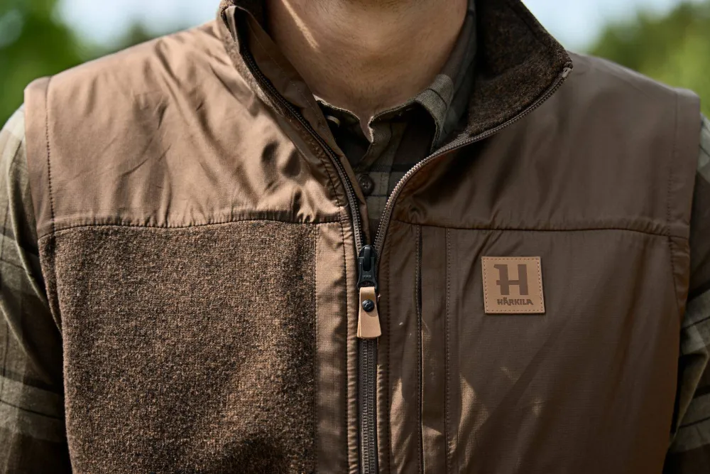 Hot Härkila Men's Kalix Fleece Waistcoat Dark Earth