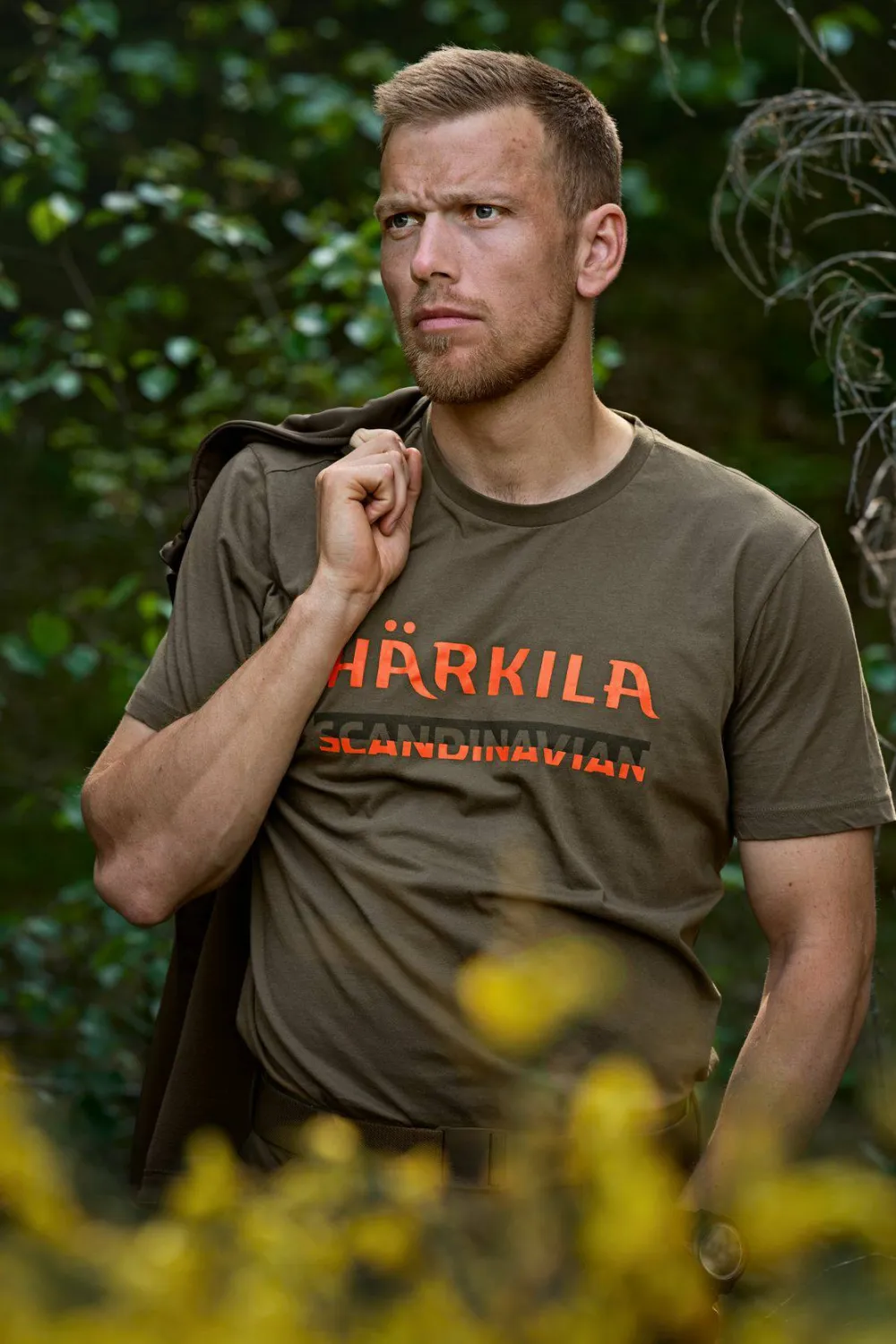 Clearance Härkila Men's Scandinavian SS T-Shirt Grape Leaf