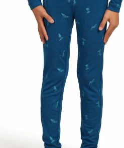 New Icebreaker Kids' Merino 200 Oasis Leggings Snow Day Atlantis/Topaz