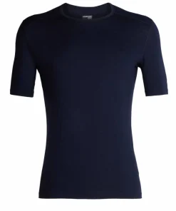 Best Icebreaker Men's 200 Oasis Short Sleeve Crewe Midnight Navy