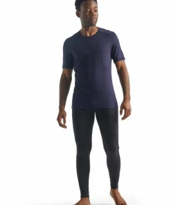 Best Icebreaker Men's 200 Oasis Short Sleeve Crewe Midnight Navy