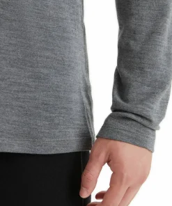Best Icebreaker Men's 260 Tech Longsleeve Half Zip Gritstone Heather Gritstone Hthr-013