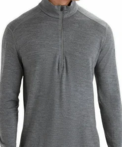 Best Icebreaker Men's 260 Tech Longsleeve Half Zip Gritstone Heather Gritstone Hthr-013