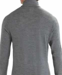 Best Icebreaker Men's 260 Tech Longsleeve Half Zip Gritstone Heather Gritstone Hthr-013