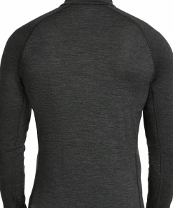 Discount Icebreaker Men's Merino 260 ZoneKnit Long Sleeve Half Zip Jet Hthr