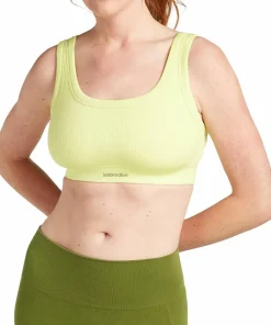 Hot Icebreaker Women's Merino Rib Lotus Bra Citrine