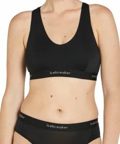 Icebreaker Women's Merino 125 Cool-Lite Sprite Racerback Bra Black