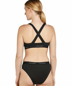 Icebreaker Women's Merino 125 Cool-Lite Sprite Racerback Bra Black