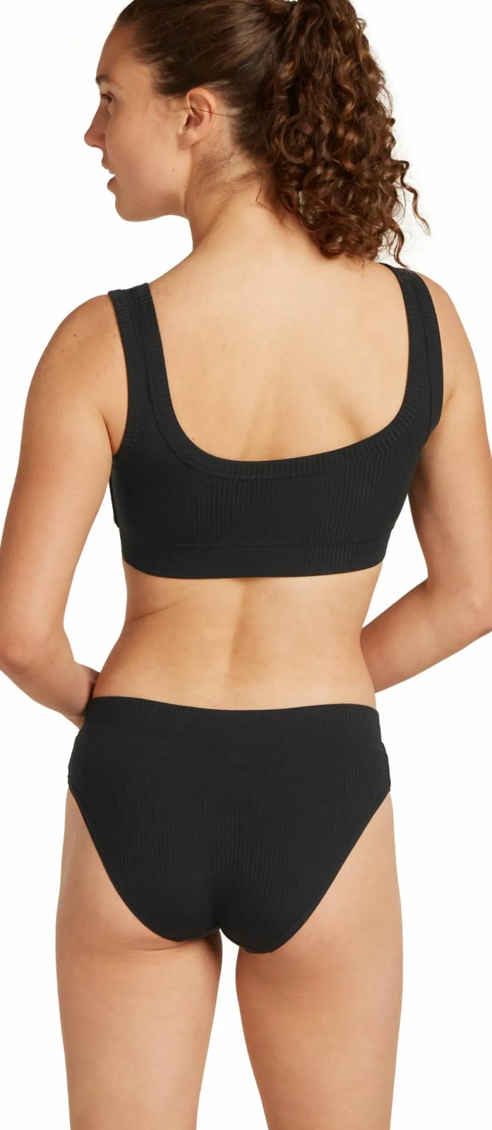 Clearance Icebreaker Women's Merino Rib Lotus Bra Black