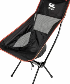 Clearance iFish Camping Chair Tronen Black/Red