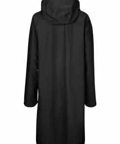 Outlet Ilse Jacobsen Women's Raincoat Detachable Hood Black