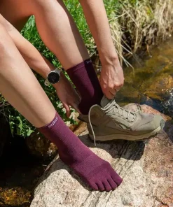 Discount Injinji Liner Crew Wool Garnet
