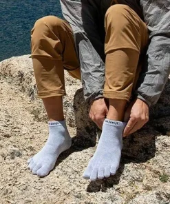 Clearance Injinji Men's Liner Mini-Crew Heather Gray