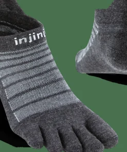 Outlet Injinji Men's Run Lightweight No-Show Wool Slate