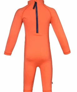Isbjörn of Sweden Kids' Dolphine Sun Jumpsuit Papaya