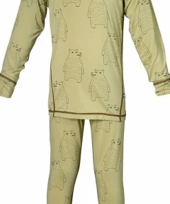New Isbjörn of Sweden Kids' Polarbear Set Baselayer Forest Dew