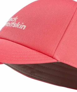 Outlet Jack Wolfskin Kids' Baseball Cap Sunset Coral