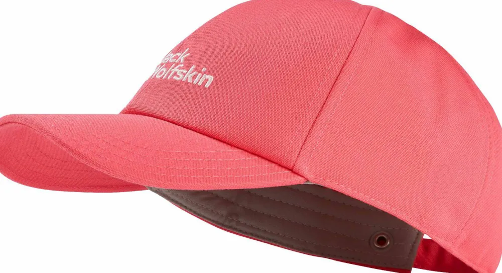 Outlet Jack Wolfskin Kids' Baseball Cap Sunset Coral