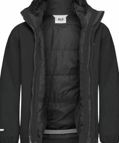 Jack Wolfskin Kids' Flowline Ski Jacket Black