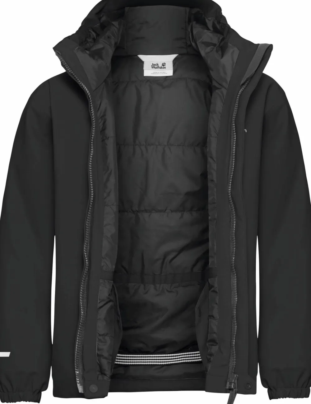 Jack Wolfskin Kids' Flowline Ski Jacket Black