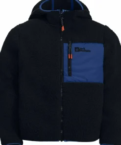 Best Jack Wolfskin Kids' Ice Curl Hood Jacket Night Blue/Night Blue