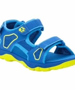 Sale Jack Wolfskin Kids' Taraco Beach Sandal Blue/Lime blue / lime