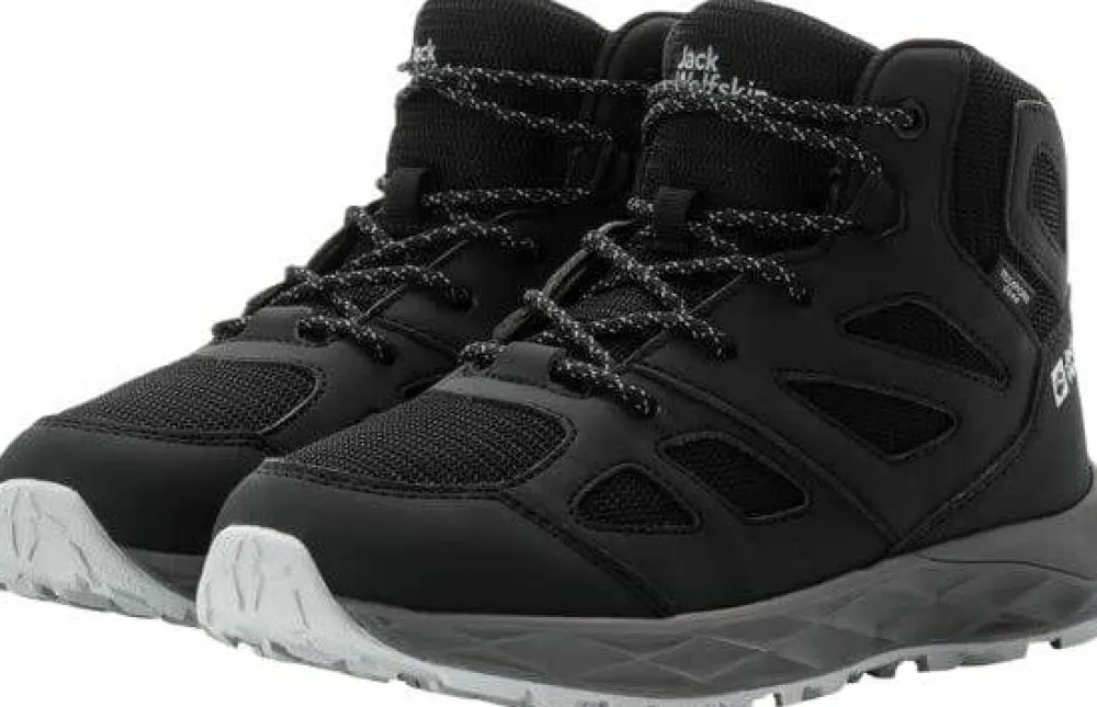 Outlet Jack Wolfskin Kids' Woodland 2 Texapore Mid Phantom