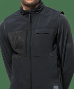 Online Jack Wolfskin Men's Bike Commute Insulated Vest Phantom