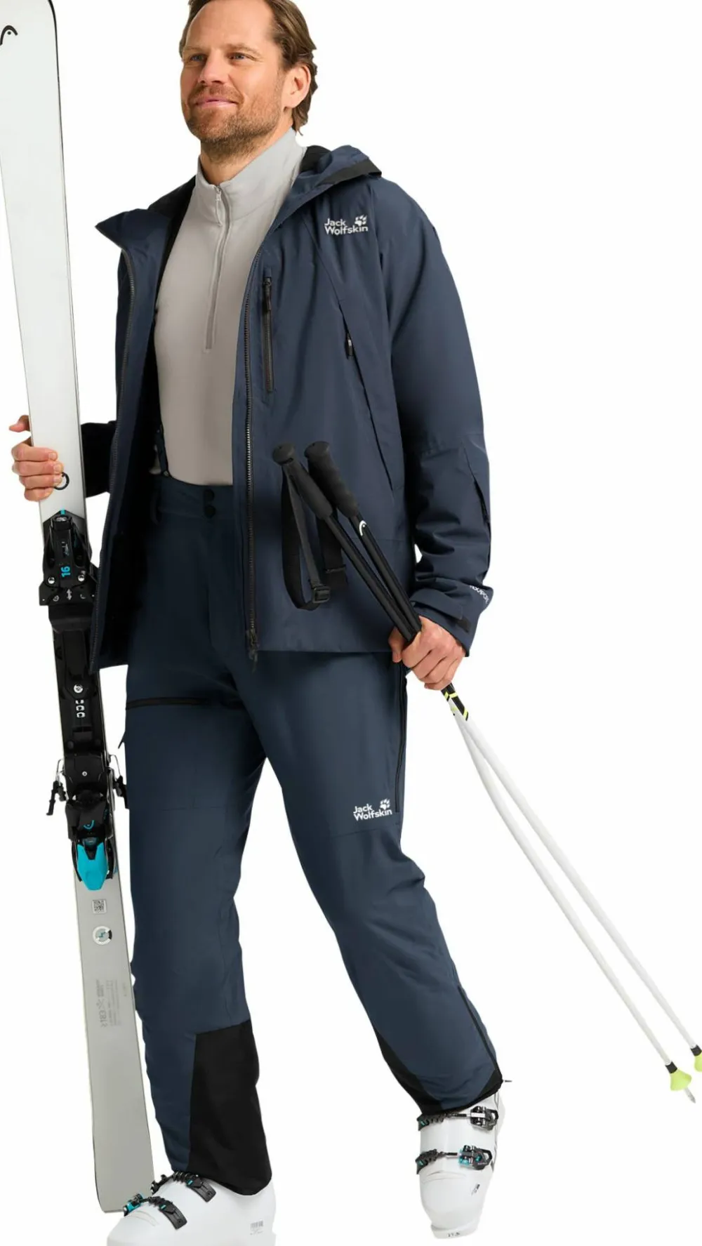 New Jack Wolfskin Men's Flowline Pro 2l Ins Pants Midnight Sky