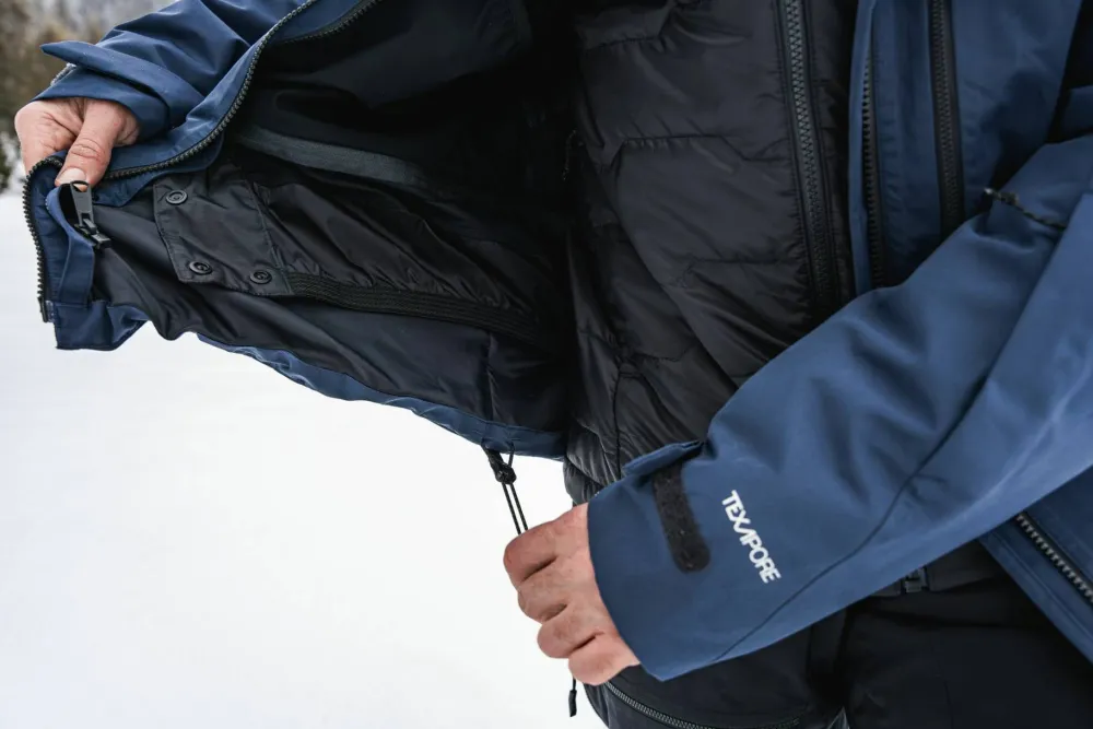 Discount Jack Wolfskin Men's Flowline 3in1 Jacket Midnight Sky