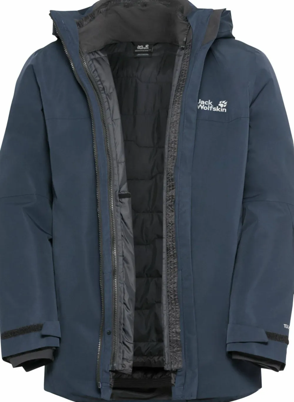 Discount Jack Wolfskin Men's Flowline 3in1 Jacket Midnight Sky