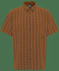 Jack Wolfskin Men's Meseta Shirt Check Autumn Leaves