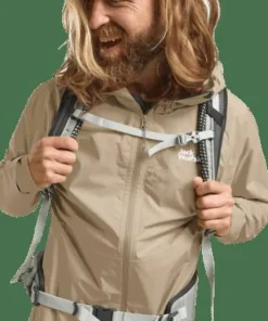 Best Jack Wolfskin Men's Prelight 2.5l Layer Jacket Hazel Wood