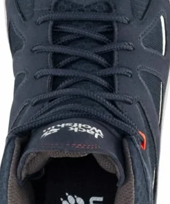 New Jack Wolfskin Men's Woodland 2 Texapore Mid Dark Blue / Red