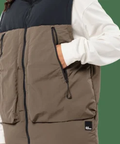 Clearance Jack Wolfskin Unisex Dellbrueck Vest Chestnut