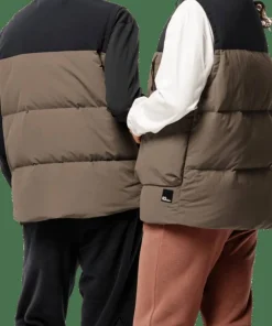 Clearance Jack Wolfskin Unisex Dellbrueck Vest Chestnut