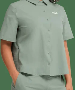 Hot Jack Wolfskin Women's Prelight Suncool Shirt Green Zinnia