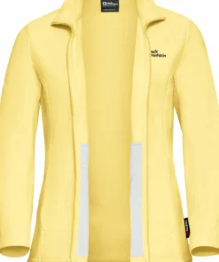 Outlet Jack Wolfskin Women's Taunus Full Zip Lemon Ice