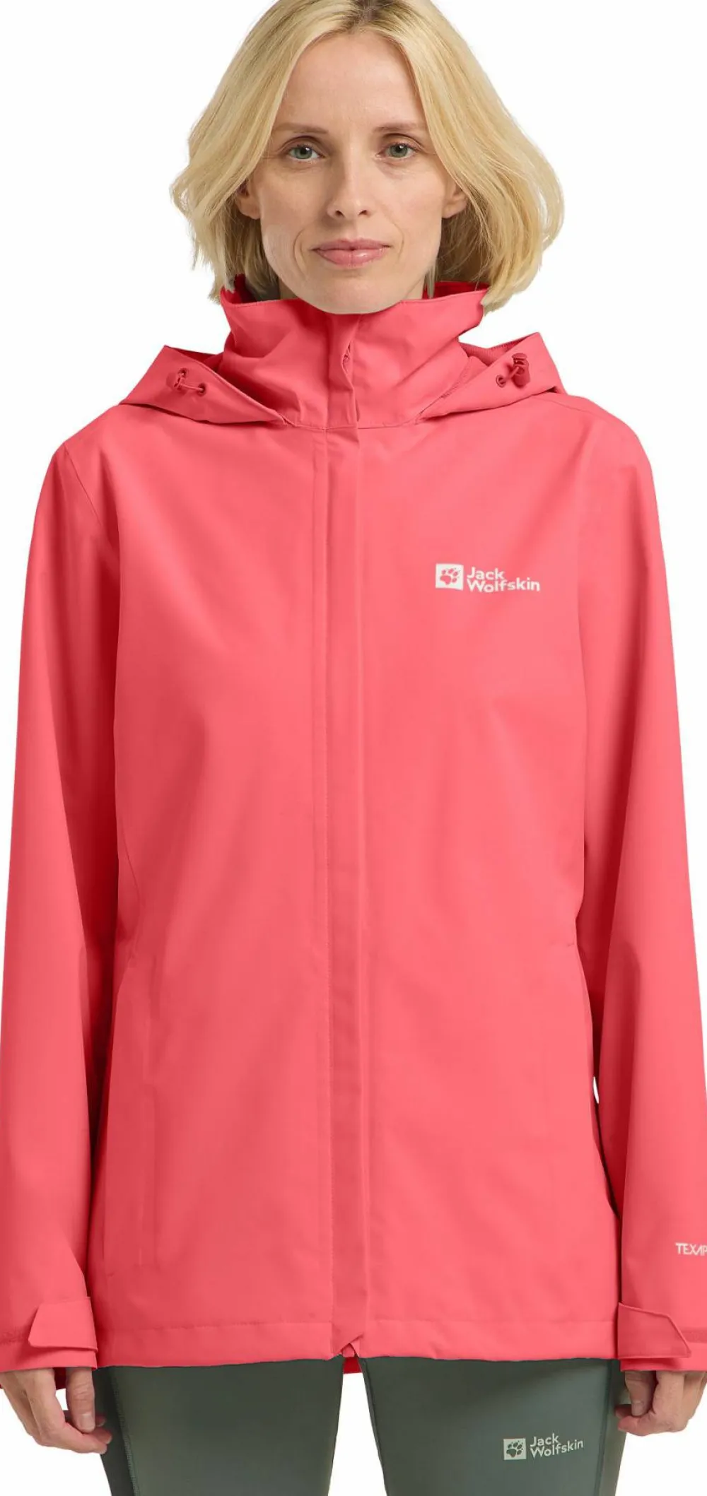 New Jack Wolfskin Women's Trailtime 2L Jacket Sunset Coral
