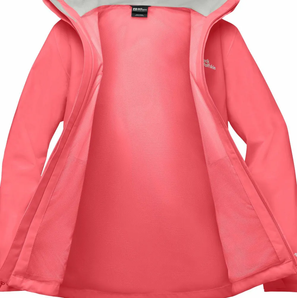 New Jack Wolfskin Women's Trailtime 2L Jacket Sunset Coral
