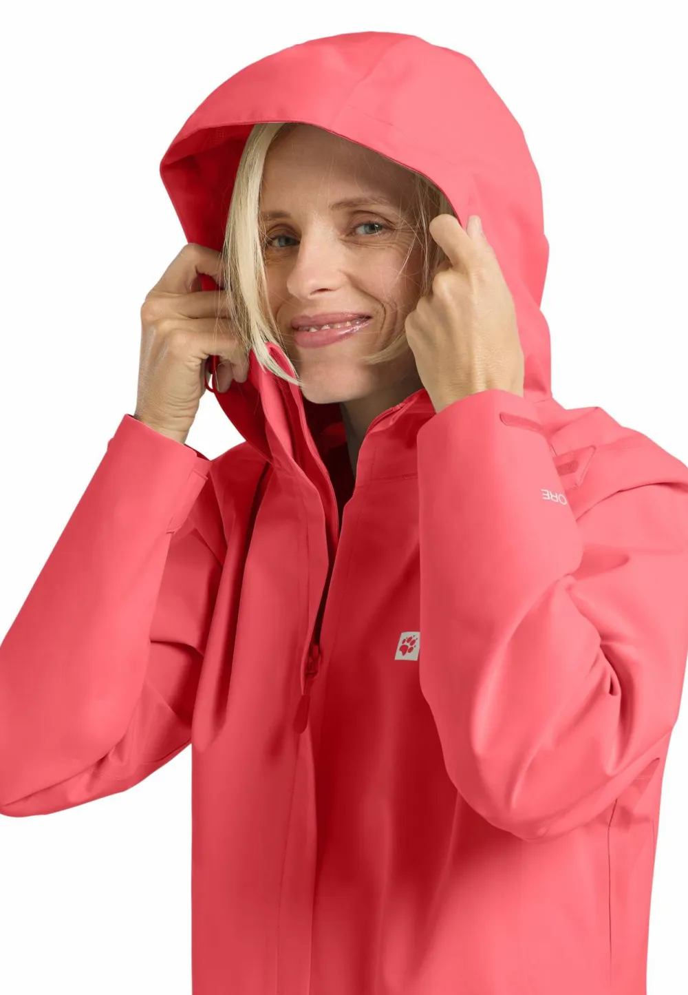 New Jack Wolfskin Women's Trailtime 2L Jacket Sunset Coral