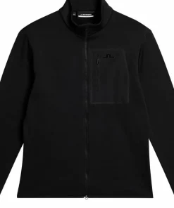 Clearance J.Lindeberg Men's Wayne Polartec Mid Layer Black