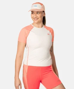 New Kari Traa Women's Linnea Tee Peach Bloom