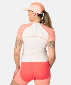 New Kari Traa Women's Linnea Tee Peach Bloom