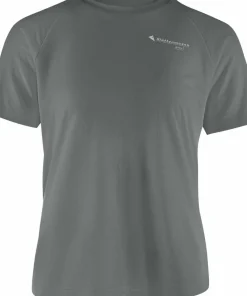 New Klättermusen Men's Groa Shortsleeve Tee Teal Grey